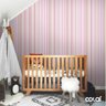 Papel De Parede Adesivo Lavável Listrado Rosa E Verde 9m - 7