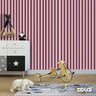 Papel De Parede Adesivo Lavável Listrado Rosê E Roxo 9m - 6