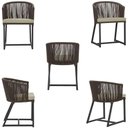 Ver imagem 5 de Mesa e 6 Cadeiras e Noronha Preto E7 Trama Original Marrom