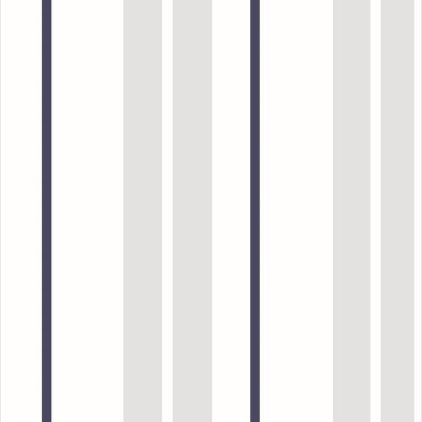 Papel De Parede Adesivo Lavável Listrado Silver 9m - 1