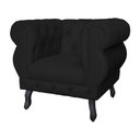 Ver imagem 5 de Kit 2 Poltronas Decorativa Sala Recepção Maya Suede Preto LM DECOR