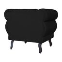 Ver imagem 6 de Kit 2 Poltronas Decorativa Sala Recepção Maya Suede Preto LM DECOR