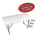 Ver imagem 4 de Mesa Dobrável Vira Maleta 120cm Camping Praiapiscina Vonder