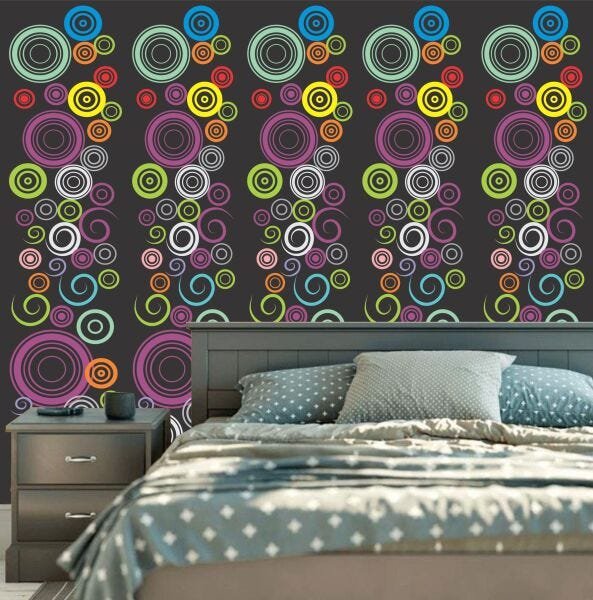 Adesivo Decorativo Abstrato 01 - Rolo com 1 Metro x 0,58cm - 2