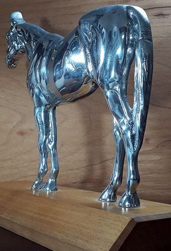 Cavalo Inglês Alto Relevo - 2