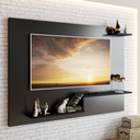 Ver imagem 1 de Painel para TV Até 43 Polegadas Denver 3 Prateleiras Preto - Jcarvalho