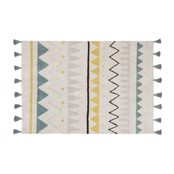 Tapete Azteca Vintage - Azul - 1