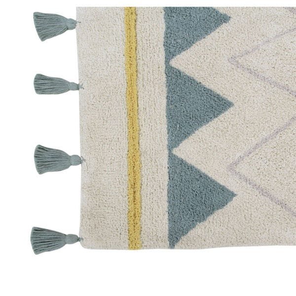 Tapete Azteca Vintage - Azul - 4