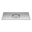 Ver imagem 2 de Armário de Cozinha Modulado de Canto Direito 4 Peças Cp42 com Pia Inox Branco-preto - Lumil