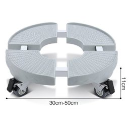 Suporte,Carrinho para Vaso de Plantas com 4 Rodas,Redondo,Pvc,30-50 Cm,500 Kg - 2
