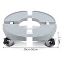 Ver imagem 2 de Suporte,carrinho para Vaso de Plantas com 4 Rodas,redondo,pvc,30-50 Cm,500 Kg