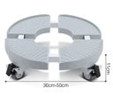Ver imagem 2 de Suporte,carrinho para Vaso de Plantas com 4 Rodas,redondo,pvc,30-50 Cm,500 Kg