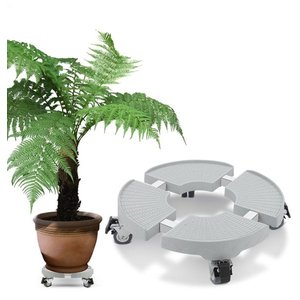 Suporte,Carrinho para Vaso de Plantas com 4 Rodas,Redondo,Pvc,30-50 Cm,500 Kg