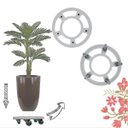 Ver imagem 4 de Carrinho,suporte P/vaso de Plantas,redondo,alumínio,redondo,capacidade 300 Kg,25 Cm