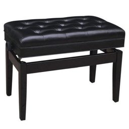 Banqueta,Banco com Assento para Duas Pessoas (74cm x 35cm) com Porta Livros,Ajuste de Altura,Couro Sin - 4