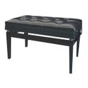 Ver imagem 1 de Banqueta,Banco com Assento para Duas Pessoas (74cm x 35cm) com Porta Livros,Ajuste de Altura,Couro Sin