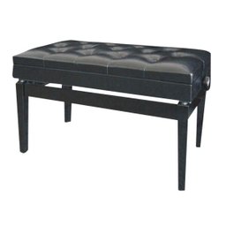 Banqueta,Banco com Assento para Duas Pessoas (74cm x 35cm) com Porta Livros,Ajuste de Altura,Couro Sin - 1