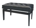 Ver imagem 1 de Banqueta,Banco com Assento para Duas Pessoas (74cm x 35cm) com Porta Livros,Ajuste de Altura,Couro Sin