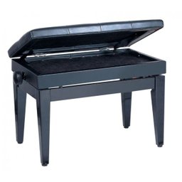 Banqueta,Banco com Assento para Duas Pessoas (74cm x 35cm) com Porta Livros,Ajuste de Altura,Couro Sin - 3