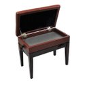 Ver imagem 6 de Banqueta,Banco com Porta Livros,Regulagem de Altura,Couro Sintético,Assento 55 Cm X 34 Cm,Luxo,Vermel