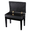 Ver imagem 6 de Banqueta,Banco com Porta Livros,Regulagem de Altura,Couro Sintético,Assento 55 Cm X 34 Cm,Luxo,Preto