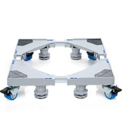 Suporte,Carrinho Para Freezer,Máquina de Lavar,C/4 Rodas e 4 Pés,Quadrado,Pvc - 2