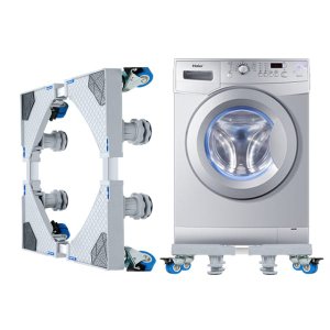 Suporte,Carrinho Para Freezer,Máquina de Lavar,C/4 Rodas e 4 Pés,Quadrado,Pvc