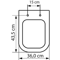 Assento Sanitário Resina Termofixa Soft Close para louça Quadra Tupan - 5