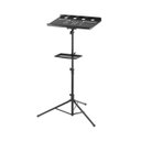 Ver imagem 4 de Suporte,Mesa,Estante Multiuso P/Projetor,Notebook com Prateleira Inferior e Trava Superior,Aço