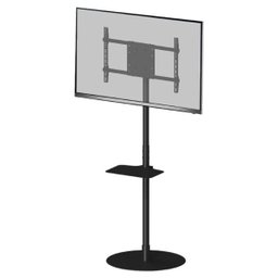 Estante,Suporte para Televisor,Tv 32"-65",Base Redonda Ferro e Bandeja - 2
