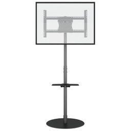 Estante,Suporte para Televisor,Tv 32"-65",Base Redonda Ferro e Bandeja - 3
