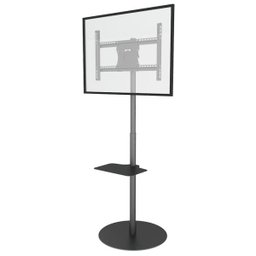 Estante,Suporte para Televisor,Tv 32"-65",Base Redonda Ferro e Bandeja - 1