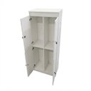 Ver imagem 6 de Kit 3 Armários Locker Guarda Volume 4 Portas com Chave Multiuso , Academia e Vestiário ME4204 Branco