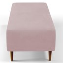 Ver imagem 2 de Kit 02 Puffs Bali W01 Pés Palito 120x50 Cm Suede Rosê