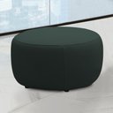 Ver imagem 1 de Puff Decorativo Mariele Sala de Estar Pés em Madeira Couro Verde Musgo G88 - Gran Belo