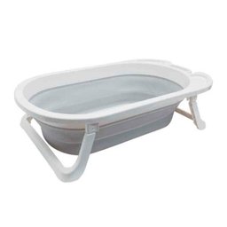 Banheira Buba Zoo Dobrável Baby Pequena - Cinza - 1 Banheira Buba Zoo Dobrável Baby Pequena - Cinza - 1