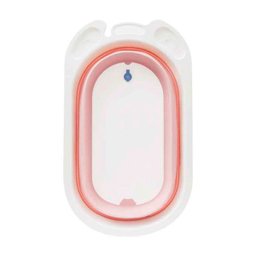 Banheira Buba Zoo Dobrável Baby Pequena - Rosa - 4