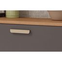 Ver imagem 6 de Cozinha Completa 3 Peças Bella 1 Aéreo 1 Balcão 1 Painel Ripado 80cm Freijó Titanium