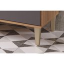 Ver imagem 5 de Cozinha Completa 3 Peças Bella 1 Aéreo 1 Balcão 1 Painel Ripado 80cm Freijó Titanium