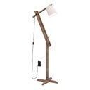 Ver imagem 2 de Luminária 1,6m Articulada Chão Pedestal Piso Abajur Madeira:PALHA