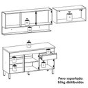 Ver imagem 4 de Cozinha Modulada 3 Pecas com Balcao Tampo Line Supremo Cp Freijo Ktp Supremo Cp Freijo