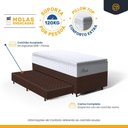 Ver mais imagens de Cama Box com Colchão de Molas Ensacadas Pillow Top Flora + Auxiliar de Espuma Unique Solteiro 88cm