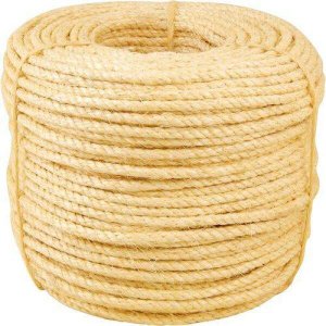 Corda de sisal 12 mm x 220 m 3 pernas Vonder