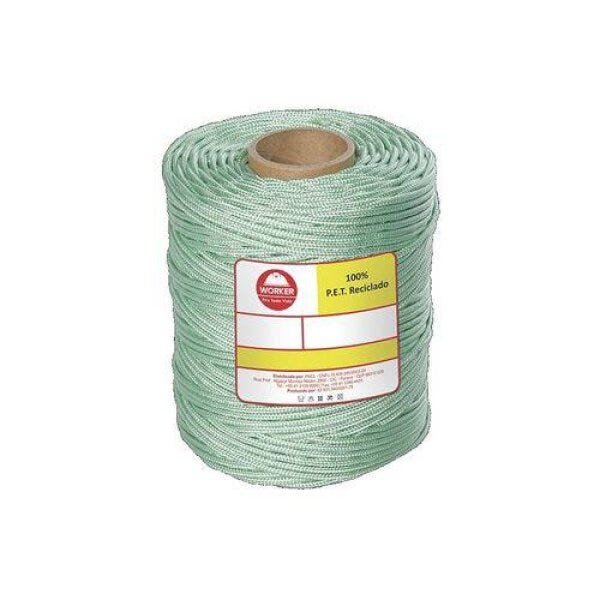 Corda caminhoneiro 8 mm x 228 m cor verde Vonder