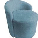 Ver imagem 5 de Poltrona Decorativa Yara Orgânica Linho Azul