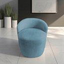 Ver imagem 1 de Poltrona Decorativa Yara Orgânica Linho Azul