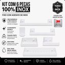 Ver imagem 3 de Kit Acessórios para Banheiro Branco 6 Peças Master Slim Df