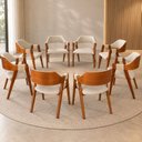 Ver imagem 1 de Kit 8 Poltronas Lux Ergônomicas Design Sofisticado & Elegante Àreas Gourmet & Sala de Jantar