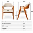 Ver imagem 3 de Kit 8 Poltronas Lux Ergônomicas Design Sofisticado & Elegante Àreas Gourmet & Sala de Jantar