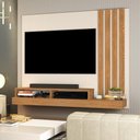 Ver imagem 1 de Painel para Tv Smart Requinte para Tv de 55 Polegadas Off White / Nature